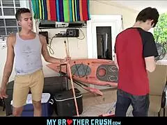 Twink Boy Dakota Lovell Family Fucks Hot Latino Johnny Bandera on Patio