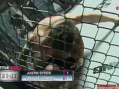 Skinny Turkish brunette teen banging hard in boxing ring showdown