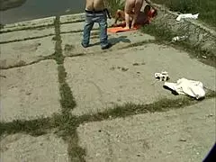 young studs explore sexy chubby sluts on the country ranch with huge boobs.