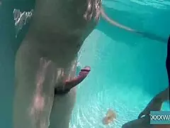 Jason mouth fucks Marcie in underwater action with intense gopro shots