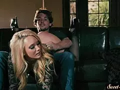 Stockinged Stepmom Gets Oral Pleasure from Stepson in Wild Action!