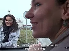 Mea Melone and Wendy Moon convince a hot babe to join them in the taxi van for deepthroat and cumshot action! 😈🚗💦