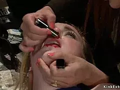 Young Slave Fucked Hard in Public Spot